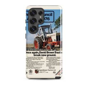 The Tractor Mugs Store Samsung Galaxy S25 Ultra David Brown Advert | Tough case for Samsung® Quality Farmers Merch