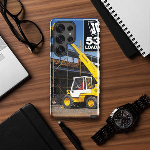 The Tractor Mugs Store Samsung Galaxy S25 Ultra JCB Loadall 530 Brochure | Tough case for Samsung® Quality Farmers Merch