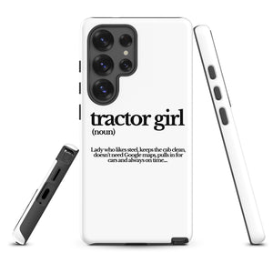 The Tractor Mugs Store Samsung Galaxy S25 Ultra TRACTOR GIRL | Tough case for Samsung® Quality Farmers Merch