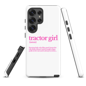 The Tractor Mugs Store Samsung Galaxy S25 Ultra TRACTOR GIRL | Tough case for Samsung® Quality Farmers Merch