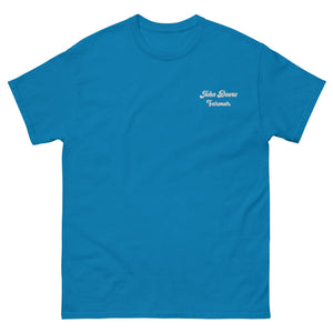 The Tractor Mugs Store Sapphire / S John Deere Farmer | Unisex Classic Tee Quality Farmers Merch