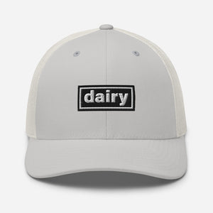 The Tractor Mugs Store Silver Oasis Style Retro Dairy | Trucker Cap Quality Farmers Merch