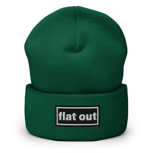 The Tractor Mugs Store Spruce OASIS Style 'Flat Out' | Cuffed Beanie Quality Farmers Merch