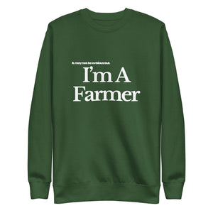 The Tractor Mugs Store Sweatshirt Forest Green / S I'M A FARMER | Unisex Premium Sweatshirt Quality Farmers Merch