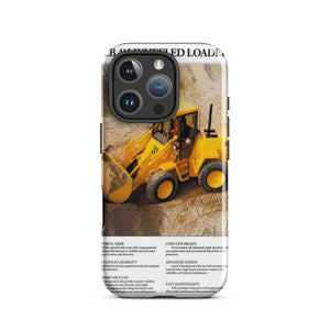 The Tractor Mugs Store Tough Case for iPhone® iPhone 16 Pro JCB 415 Loader Advert | Tough Case for iPhone® Quality Farmers Merch