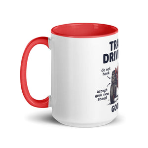 The Tractor Mugs Store Tractor Driving Tips | Mug with Color Inside Quality Farmers Merch