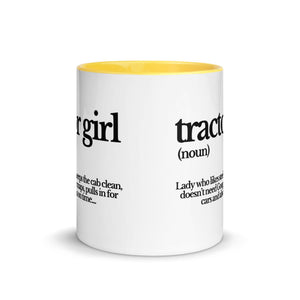 The Tractor Mugs Store TRACTOR GIRL | Mug with Color Inside Quality Farmers Merch
