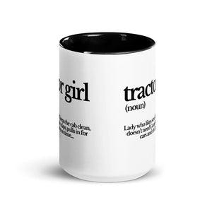 The Tractor Mugs Store TRACTOR GIRL | Mug with Color Inside Quality Farmers Merch