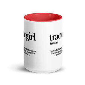 The Tractor Mugs Store TRACTOR GIRL | Mug with Color Inside Quality Farmers Merch