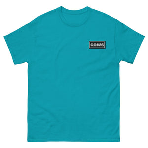 The Tractor Mugs Store Tropical Blue / S 'OASIS' Cows Unisex Classic Tee Quality Farmers Merch