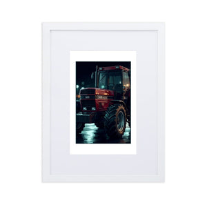 The Tractor Mugs Store White Case International 1455 XL | Framed Poster Quality Farmers Merch