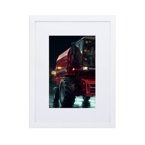 The Tractor Mugs Store White DEUTZ-FAHR M1320 | Framed Poster Quality Farmers Merch