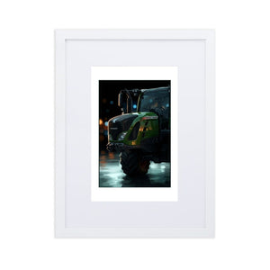 The Tractor Mugs Store White Fendt 728 Vario | Framed Poster Quality Farmers Merch