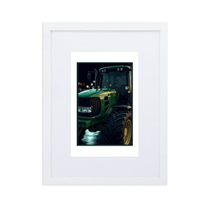 The Tractor Mugs Store White John Deere 6930 | Framed Poster Quality Farmers Merch