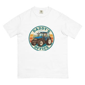 The Tractor Mugs Store White New Holland TM 135 DADDY'S OFFICE Retro | Unisex Premium T-shirt Quality Farmers Merch