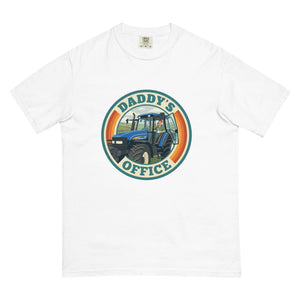 The Tractor Mugs Store White New Holland TM 155 DADDY'S OFFICE Retro | Unisex Premium T-shirt Quality Farmers Merch