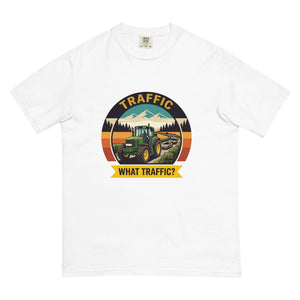 The Tractor Mugs Store White / S John Deere 6930 TRAFFIC WHAT TRAFFIC? Outdoor | Unisex Premium T-shirt Quality Farmers Merch