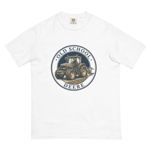 The Tractor Mugs Store White / S John Deere 7810 OLD SCHOOL DEERE Engraving | Unisex Premium T-shirt Quality Farmers Merch