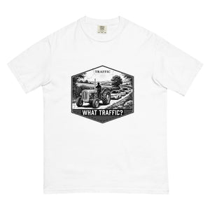 The Tractor Mugs Store White / S Massey Ferguson 35X TRAFFIC WHAT TRAFFIC? Moose | Unisex Premium T-shirt Quality Farmers Merch