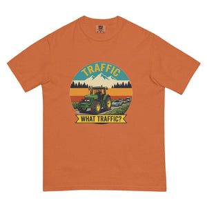 The Tractor Mugs Store Yam / S John Deere 7810 TRAFFIC WHAT TRAFFIC? Outdoor | Unisex Premium T-shirt Quality Farmers Merch