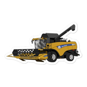 The Tractors Mugs Store 4″×4″ New Holland CX 8060 Combine Harvester Bubble-free stickers Quality Farmers Merch