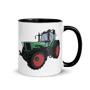 The Tractors Mugs Store Black Fendt Favorit 816 | Mug with Color Inside Quality Farmers Merch