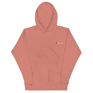 The Tractors Mugs Store Dusty Rose / S I Love Farming Unisex Embroidered Hoodie Quality Farmers Merch