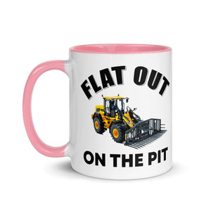 The Tractors Mugs Store Flat out on the Pit Mug with Color Inside Quality Farmers Merch