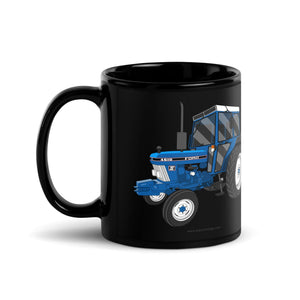 The Tractors Mugs Store Ford 4610 2WD Black Glossy Mug Quality Farmers Merch
