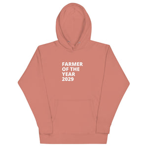 The Tractors Mugs Store Hoodie Dusty Rose / S Farmer of the Year 2029 Unisex Hoodie Quality Farmers Merch