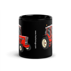 The Tractors Mugs Store International 785 XL  Black Glossy Mug Quality Farmers Merch