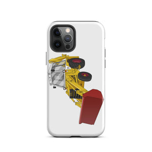 The Tractors Mugs Store iPhone 12 Pro JCB 3CX White Cabin 2WD Tough Case for iPhone® Quality Farmers Merch