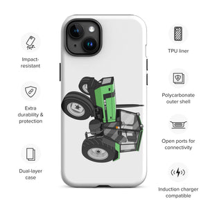 The Tractors Mugs Store iPhone 15 Plus Deutz Fahr DX 3.90 Tough Case for iPhone® Quality Farmers Merch