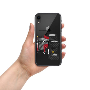 The Tractors Mugs Store iPhone XR Case IH Maxxum 150 Activedrive 8 Clear Case for iPhone® Quality Farmers Merch