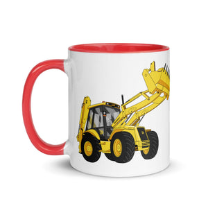 The Tractors Mugs Store JCB 4CX Project 8 | Mug with Color Inside Quality Farmers Merch