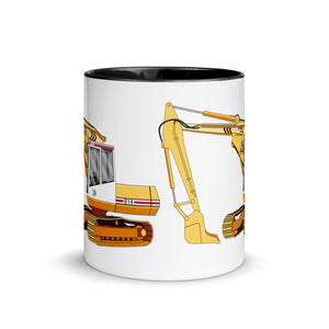 The Tractors Mugs Store JCB 814 Super Mug with Color Inside Quality Farmers Merch