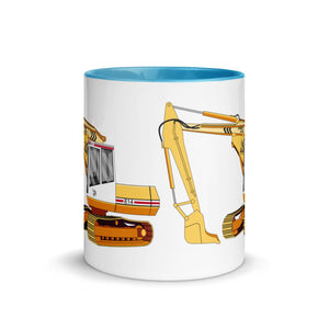 The Tractors Mugs Store JCB 814 Super Mug with Color Inside Quality Farmers Merch