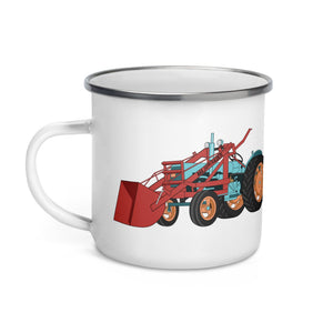 The Tractors Mugs Store JCB Major Loader Enamel Mug Quality Farmers Merch