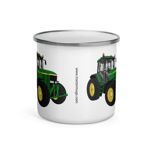 The Tractors Mugs Store John Deere 7710 Enamel Mug Quality Farmers Merch