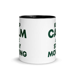 The Tractors Mugs Store KEEP CALM and STAY MOWING Mug with Color Inside Quality Farmers Merch