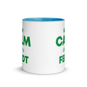 The Tractors Mugs Store KEEP CALM drive a FENDT Mug with Color Inside Quality Farmers Merch