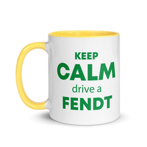 The Tractors Mugs Store KEEP CALM drive a FENDT Mug with Color Inside Quality Farmers Merch