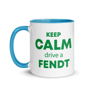 The Tractors Mugs Store KEEP CALM drive a FENDT Mug with Color Inside Quality Farmers Merch