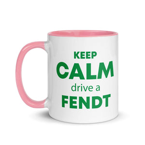 The Tractors Mugs Store KEEP CALM drive a FENDT Mug with Color Inside Quality Farmers Merch
