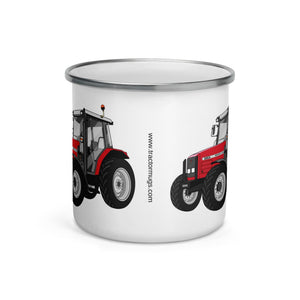 The Tractors Mugs Store Massey Ferguson 4355 Enamel Mug Quality Farmers Merch