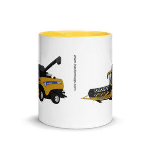 The Tractors Mugs Store New Holland CX 8060 Combine Harvester Mug with Color Inside Quality Farmers Merch