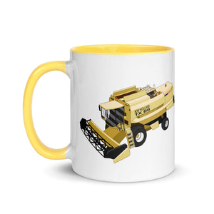 The Tractors Mugs Store New Holland TX 66 Combine Harvester Mug with Color Inside Quality Farmers Merch