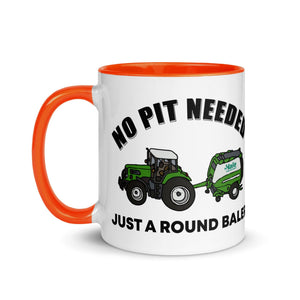 The Tractors Mugs Store No Pit Needed Mug with Color Inside Quality Farmers Merch
