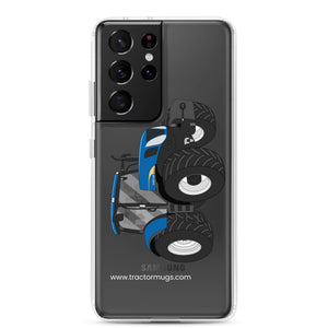 The Tractors Mugs Store Samsung Galaxy S21 Ultra New Holland The 7040 -1 Clear Case for Samsung® Quality Farmers Merch