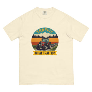 The Tractor Mugs Store Ivory / S Massey Ferguson 3075 TRAFFIC WHAT TRAFFIC? Outdoor | Unisex Premium T-shirt Quality Farmers Merch